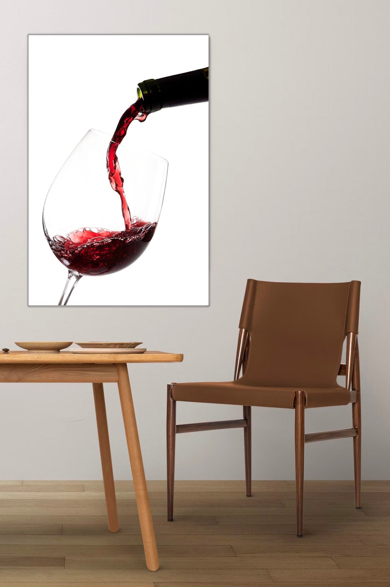 WREN Red Wine Pouring Wall Art Print