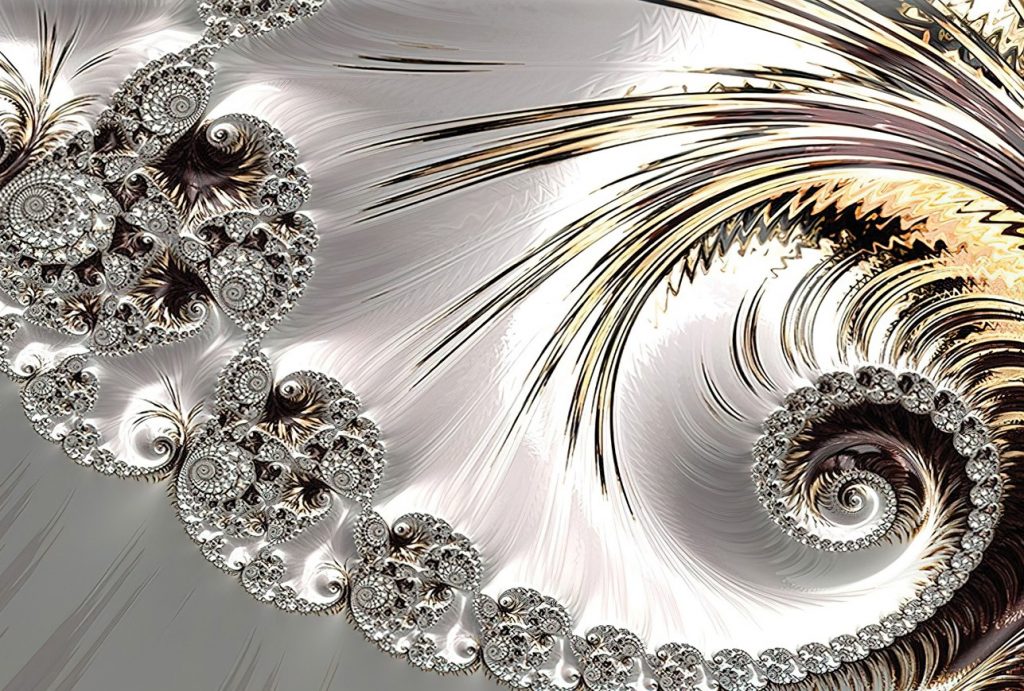 FIBONACCI Grey Creative Abstract Modern Wall Art