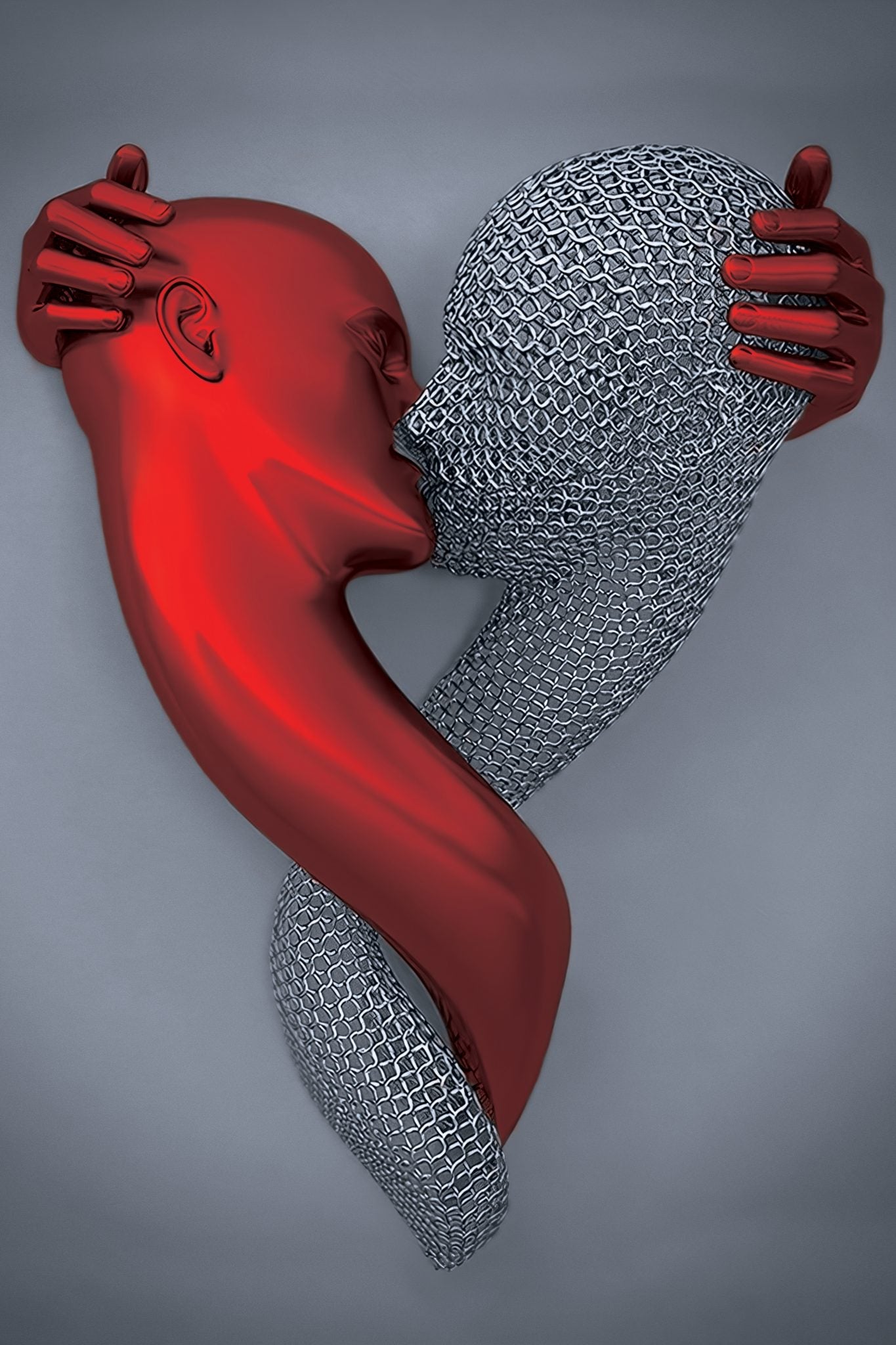 MAYA Ruby Romantic Figures Modern Wall Art