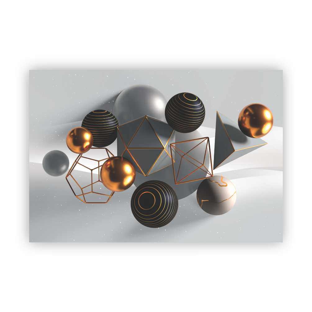 REGAL Grey Ornamental Delight Modern Wall Art