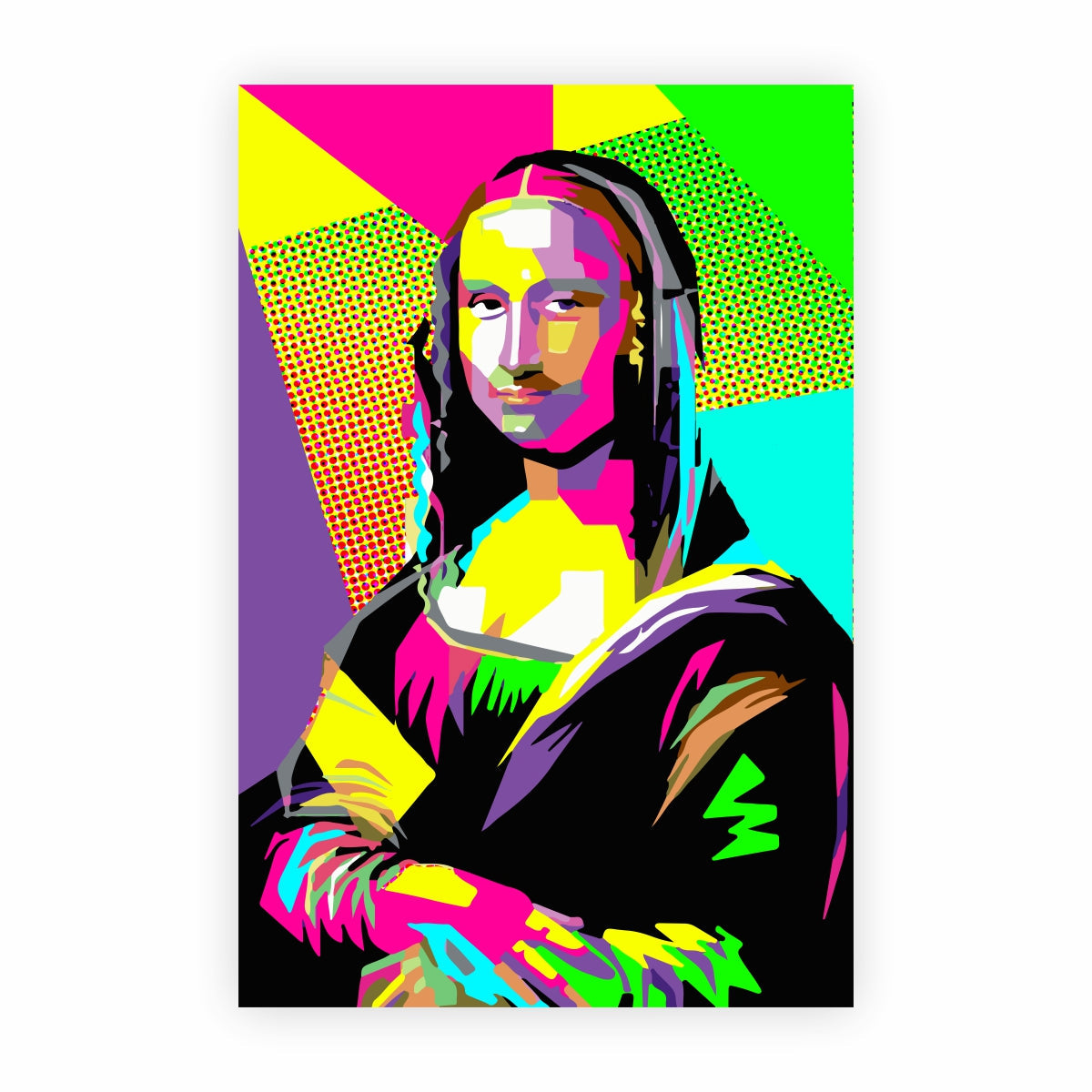 MONA Geometric Fusion Pop Art Modern Wall Art