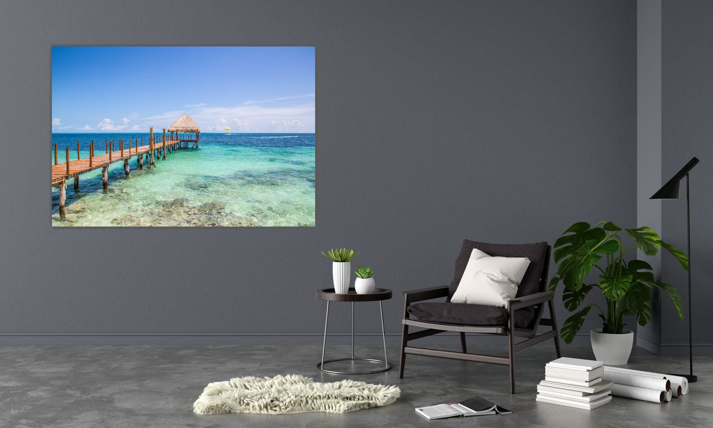 MALDIVES Serene Scene at Sea Modern Wall Art