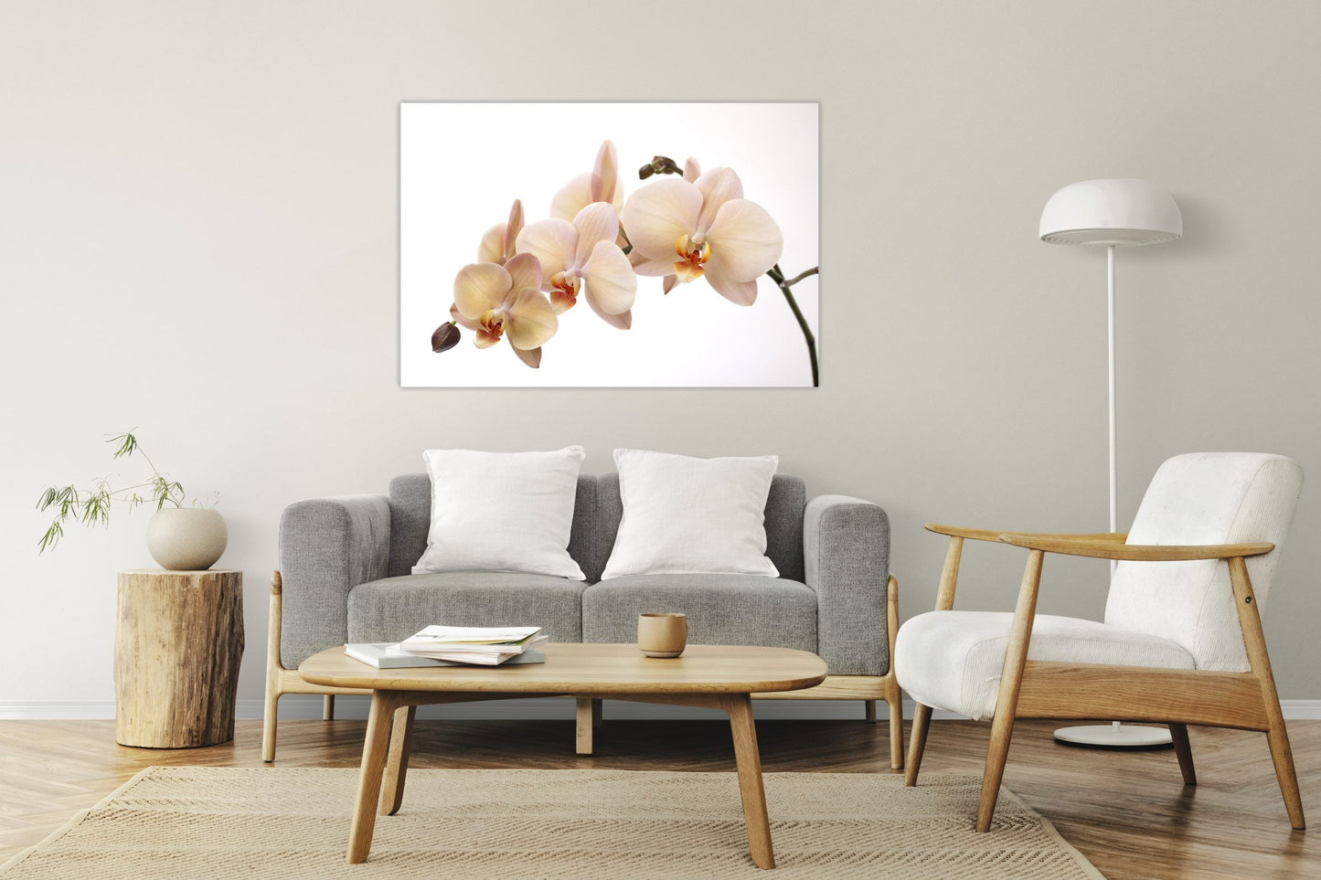 VANILLA Orchid Radiance Modern Wall Art
