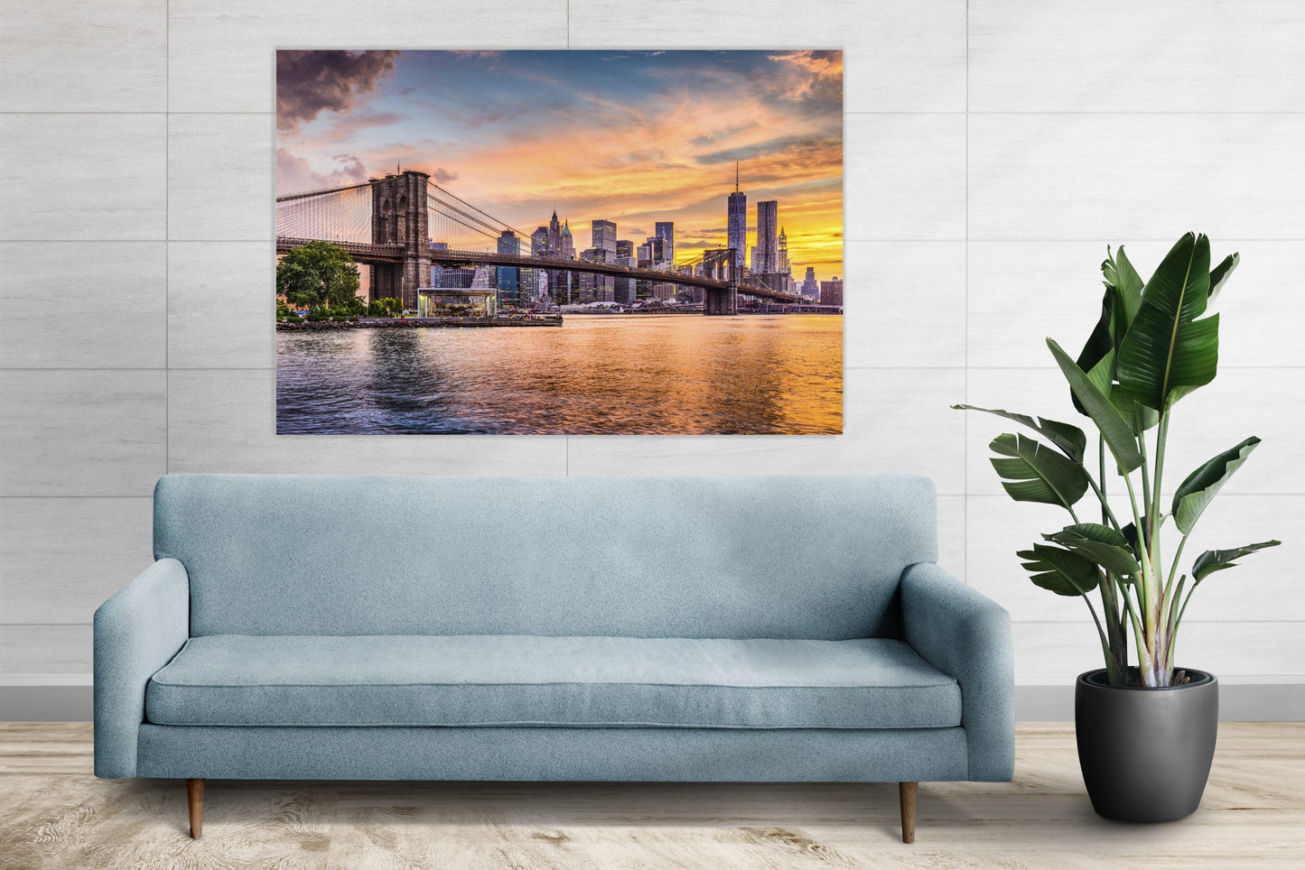 BROOKLYN  New York City Skyline Modern Wall Art