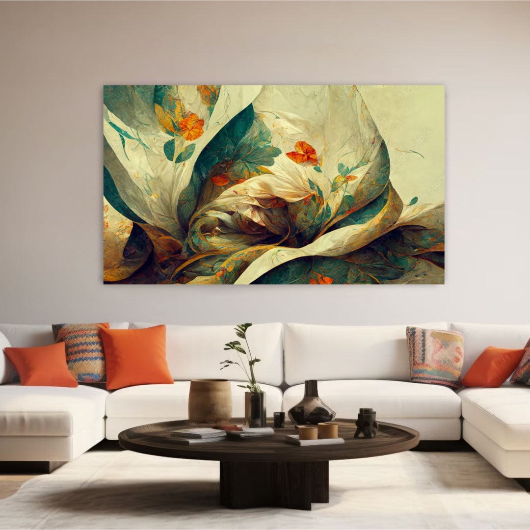 POPPY Nature Floral Modern Wall Art