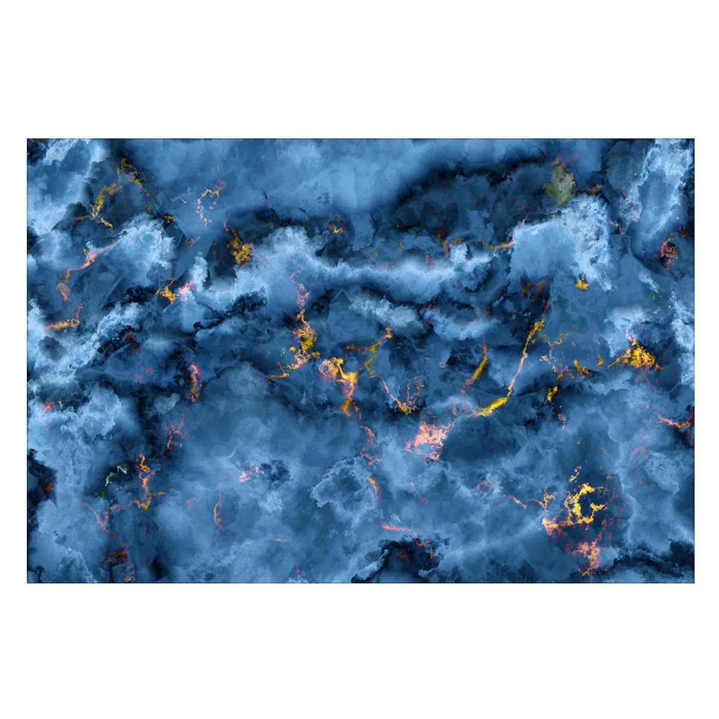 GLIMMER Blue Marble Radiance Modern Wall Art