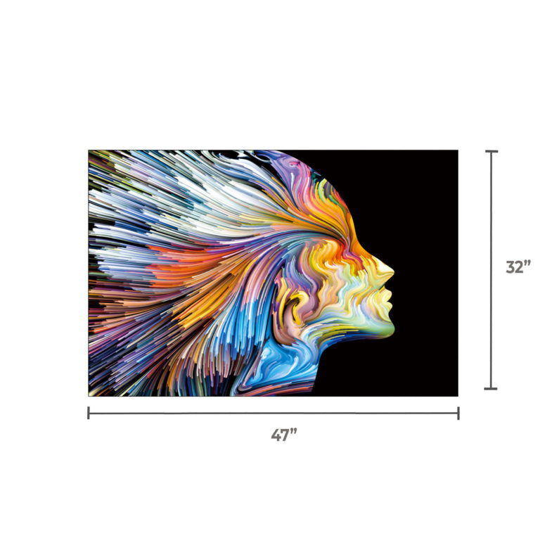 DANE Colorful Lady Facing Right Wall Art Print