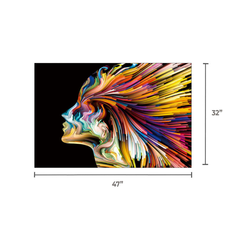 DANE Colorful Lady Facing Left Wall Art Print