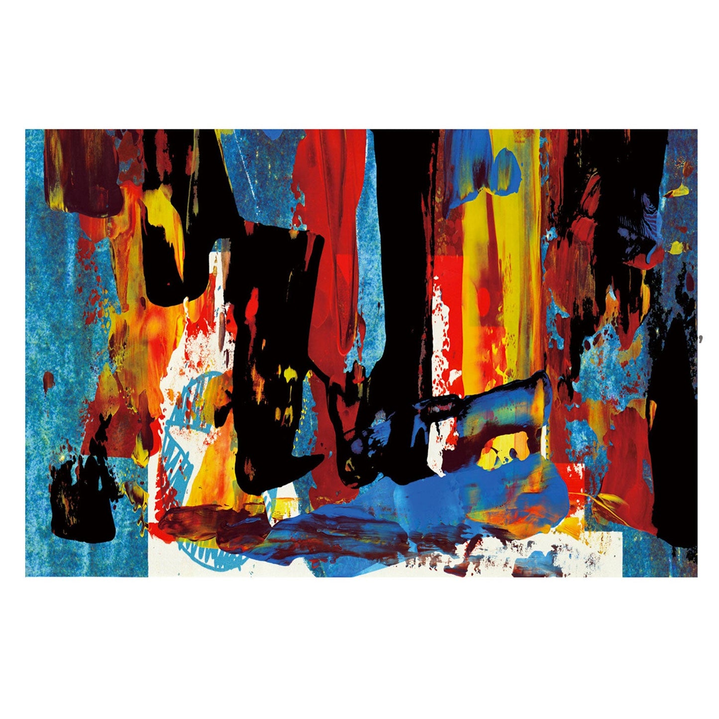 CRUZ Abstract Paint Wall Art Print