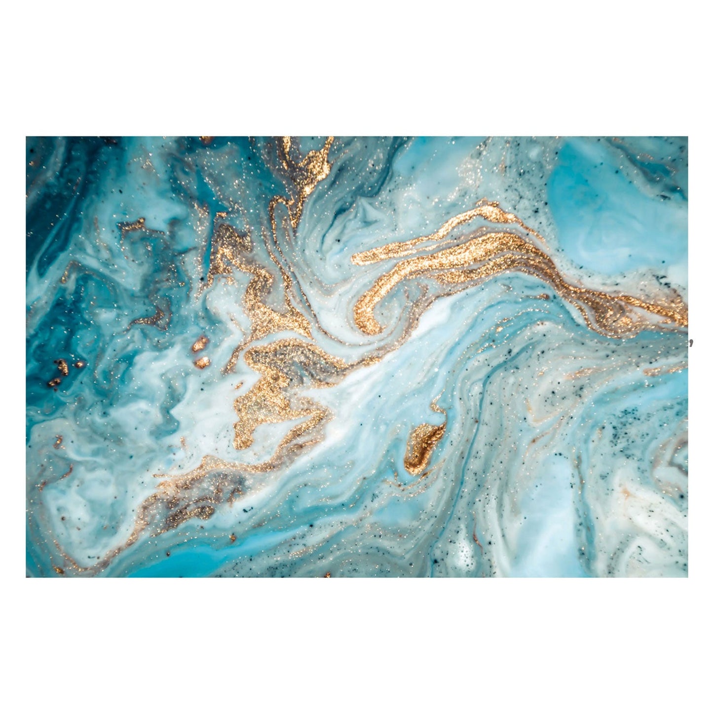 GALAXY Blue Milky Way Wall Art Print