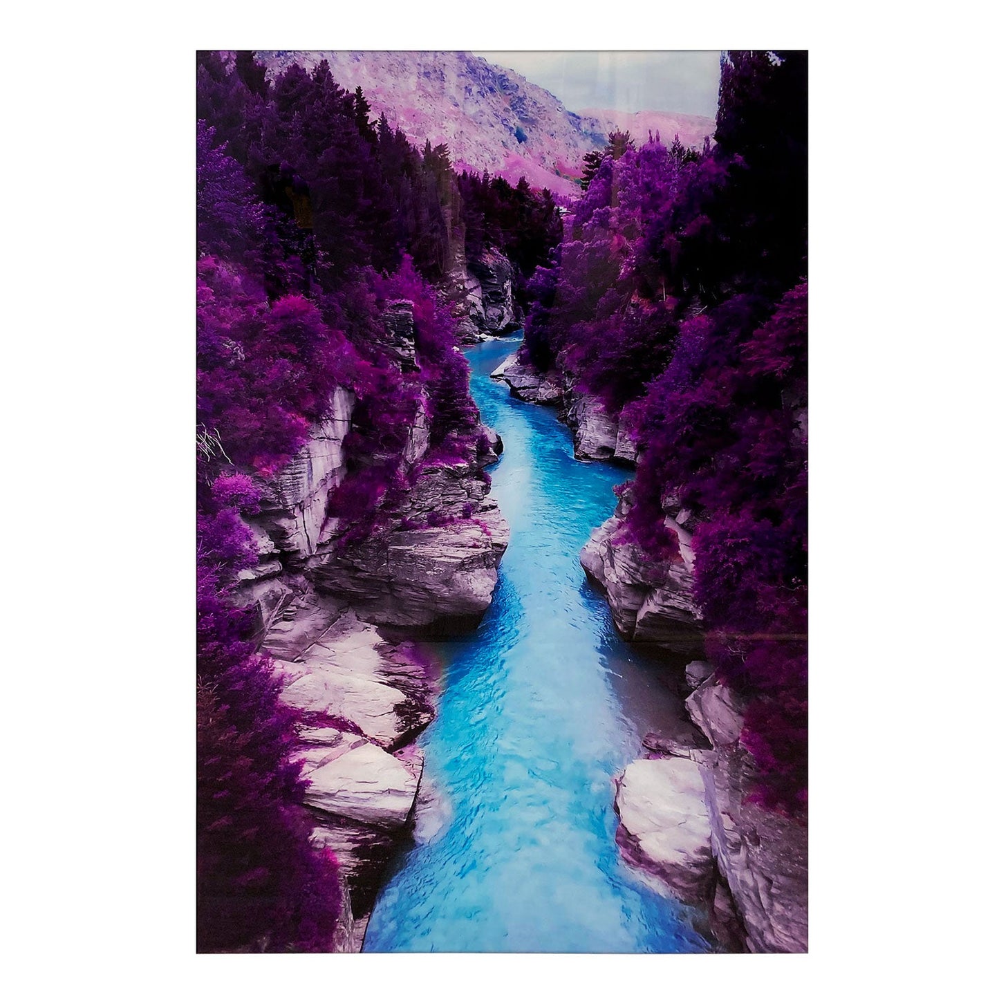 PURPLE Guadalupe River Wall Art Print
