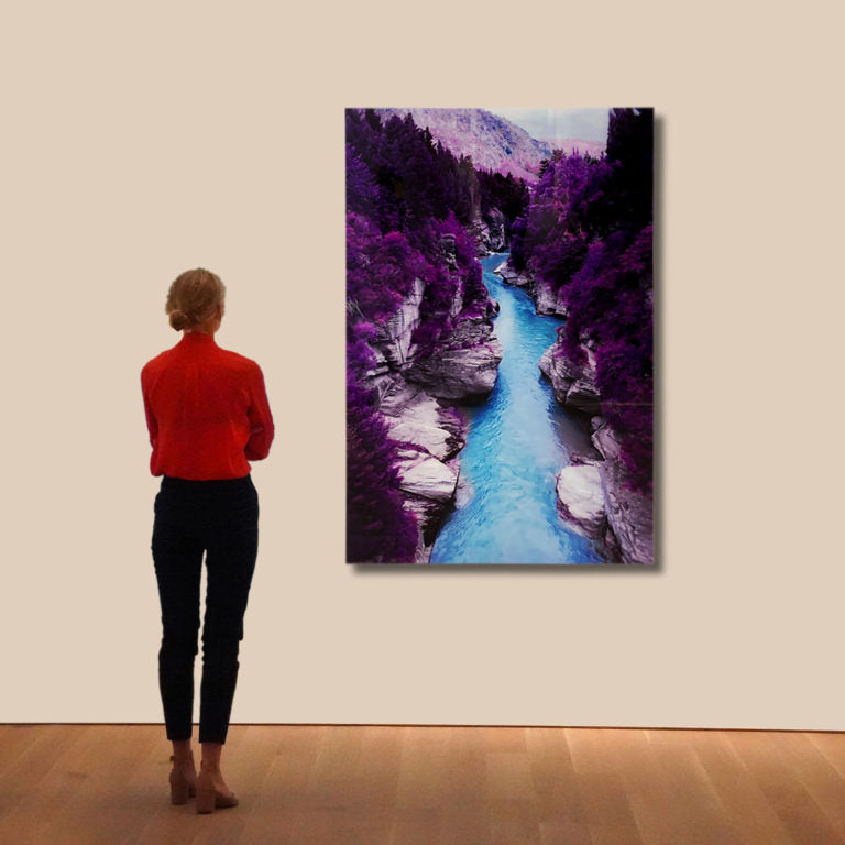 PURPLE Guadalupe River Wall Art Print