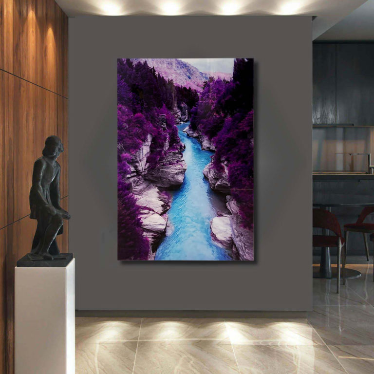 PURPLE Guadalupe River Wall Art Print