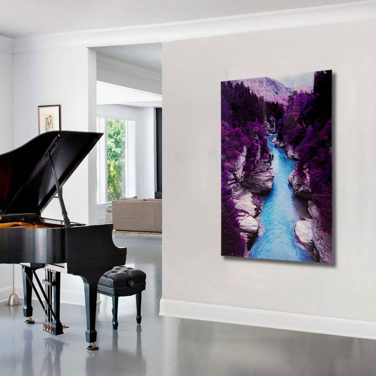 PURPLE Guadalupe River Wall Art Print