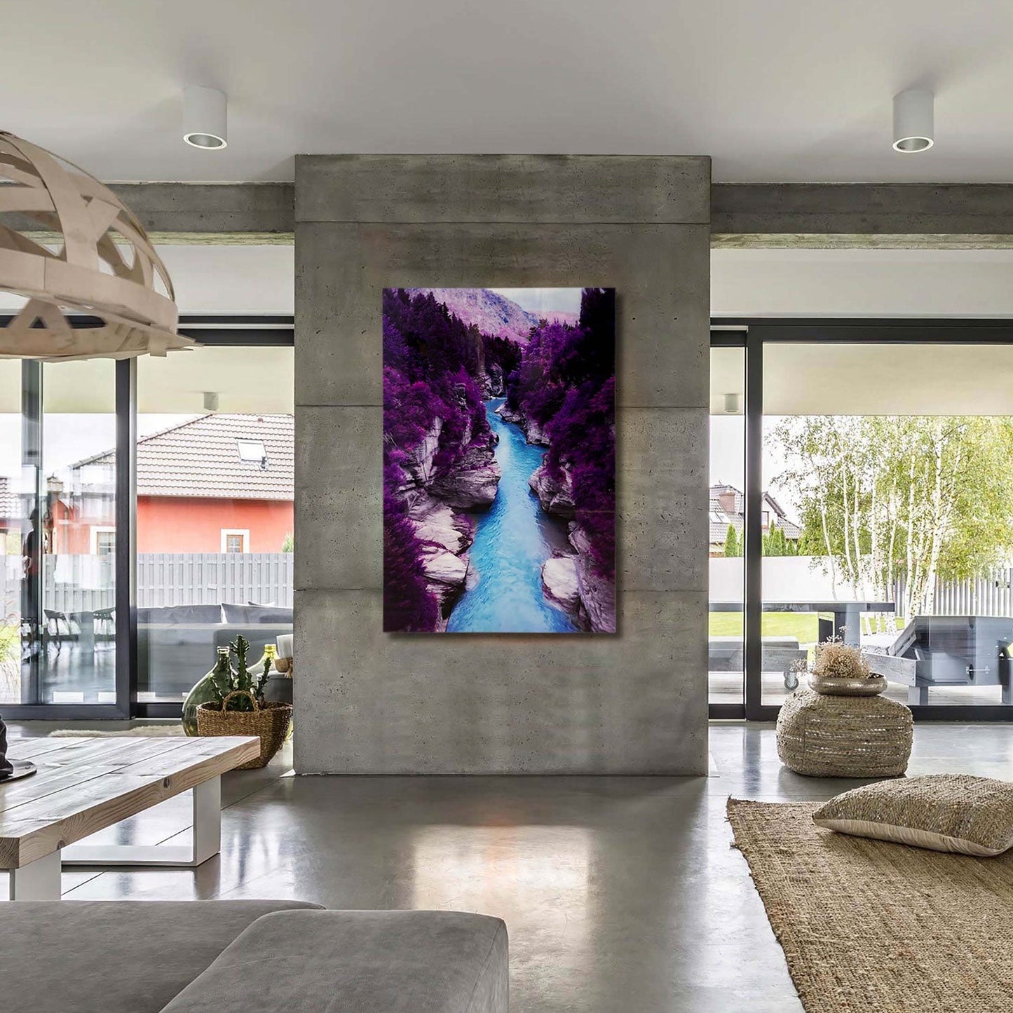 PURPLE Guadalupe River Wall Art Print