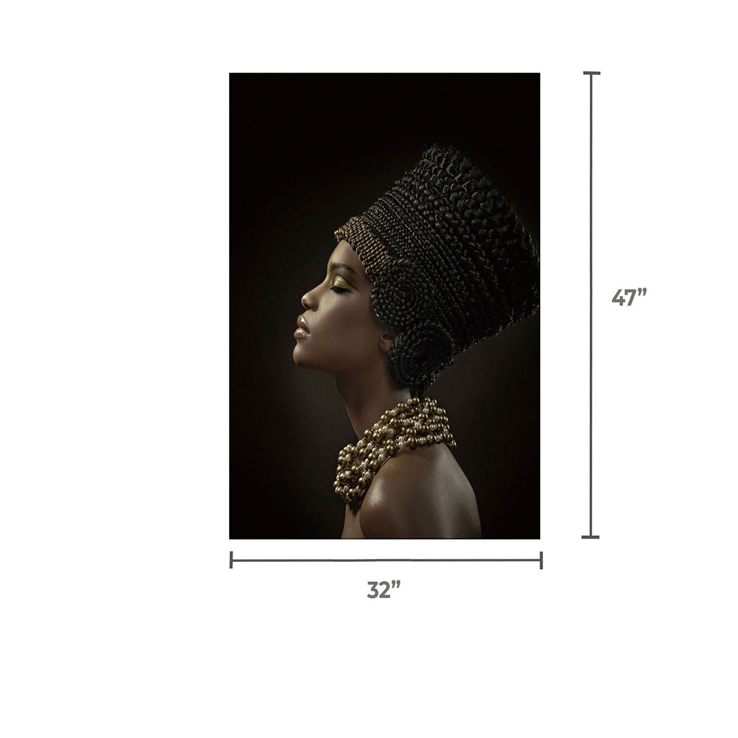 BLAISE Lady Facing Sideways Wall Art Print
