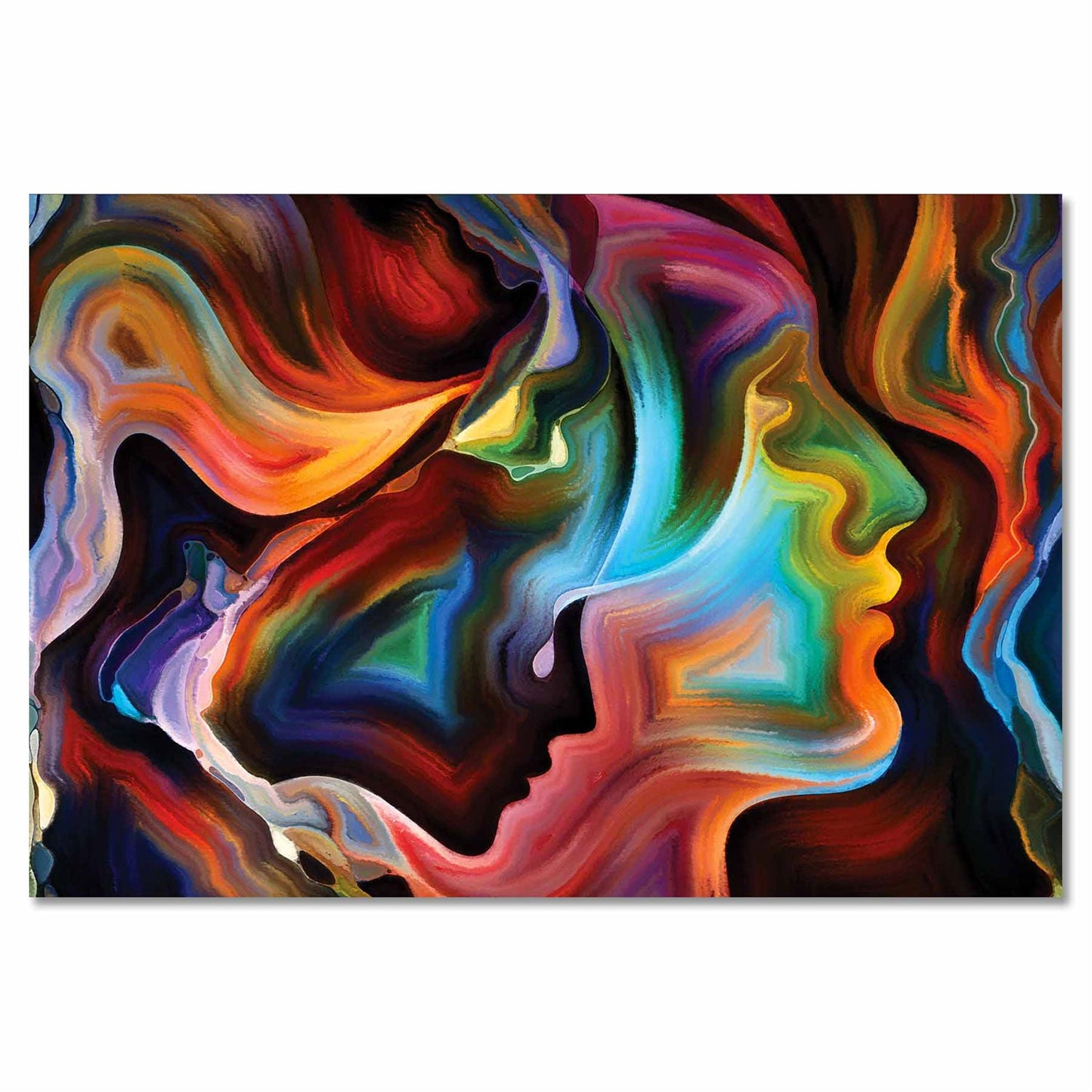 MAIDEN Abstract Woman Silhouette Modern Wall Art