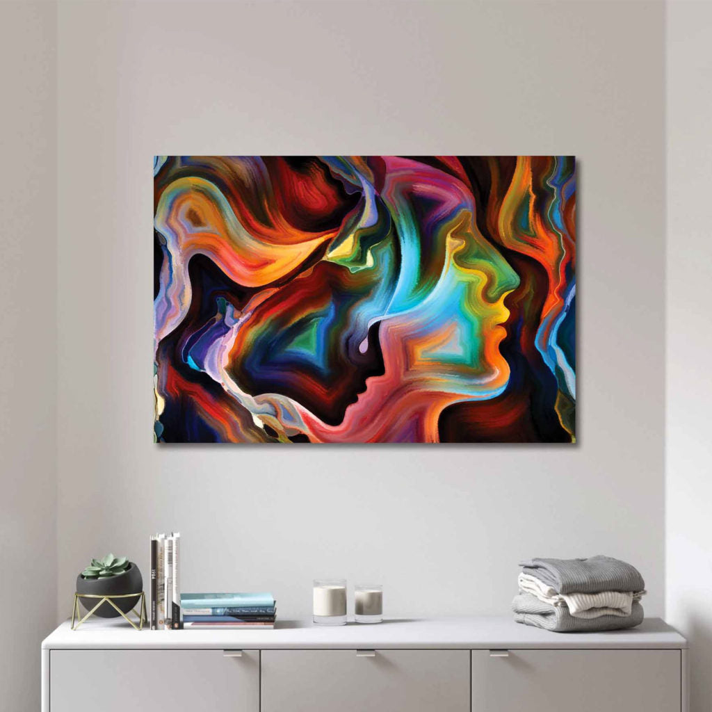 MAIDEN Abstract Woman Silhouette Modern Wall Art