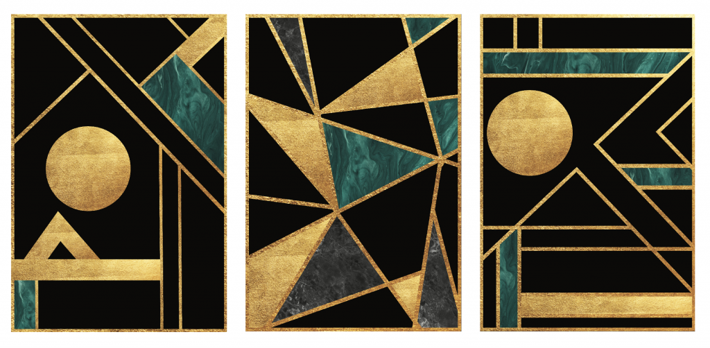 ARES 3D Abstract Geometric Acrylic Mirror Prints