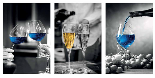 BACCHUS Wine Glasses Modern Wall Art