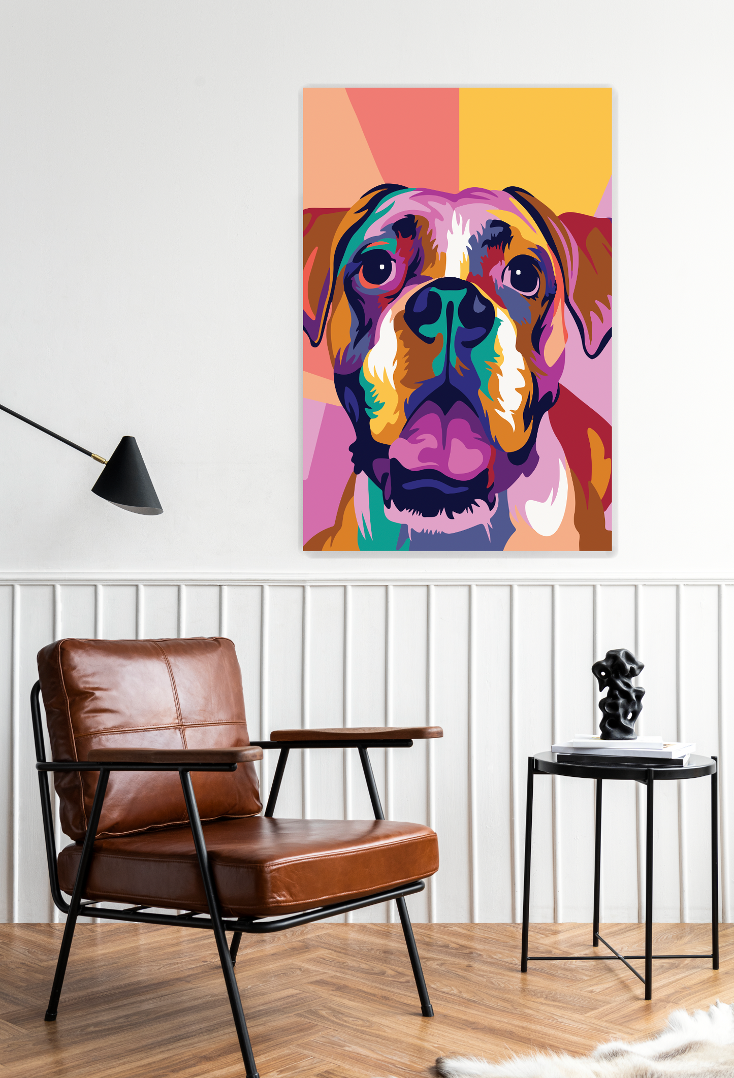 BOXER Dog Pop Art Modern Wall Art