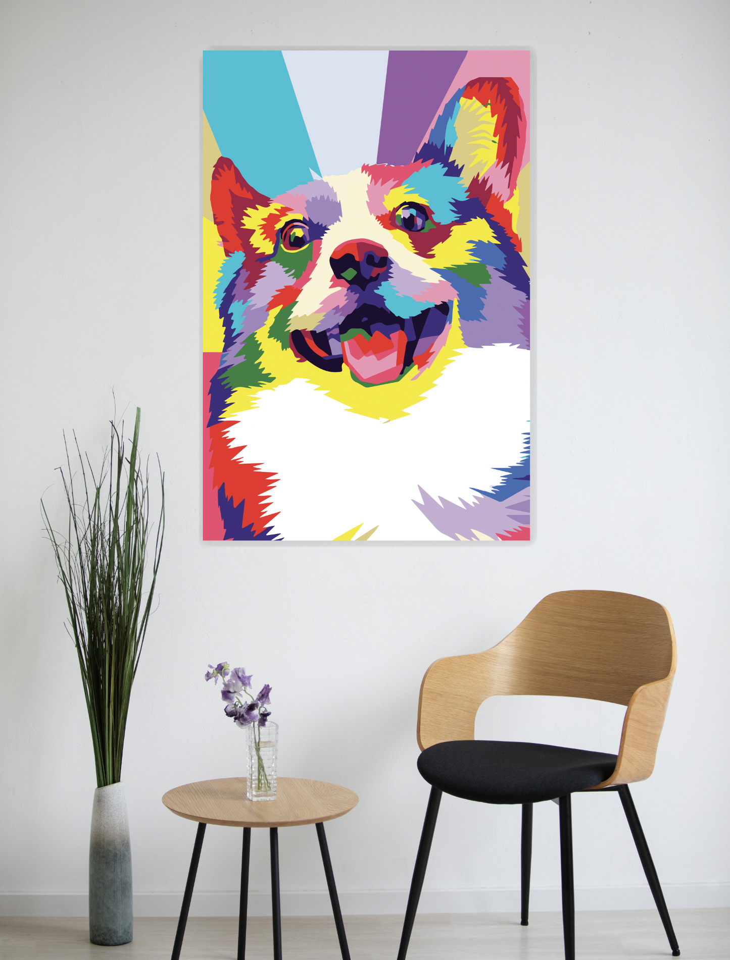 CORGI Pem Welsh Buntes Pop Art Modern Wall Art
