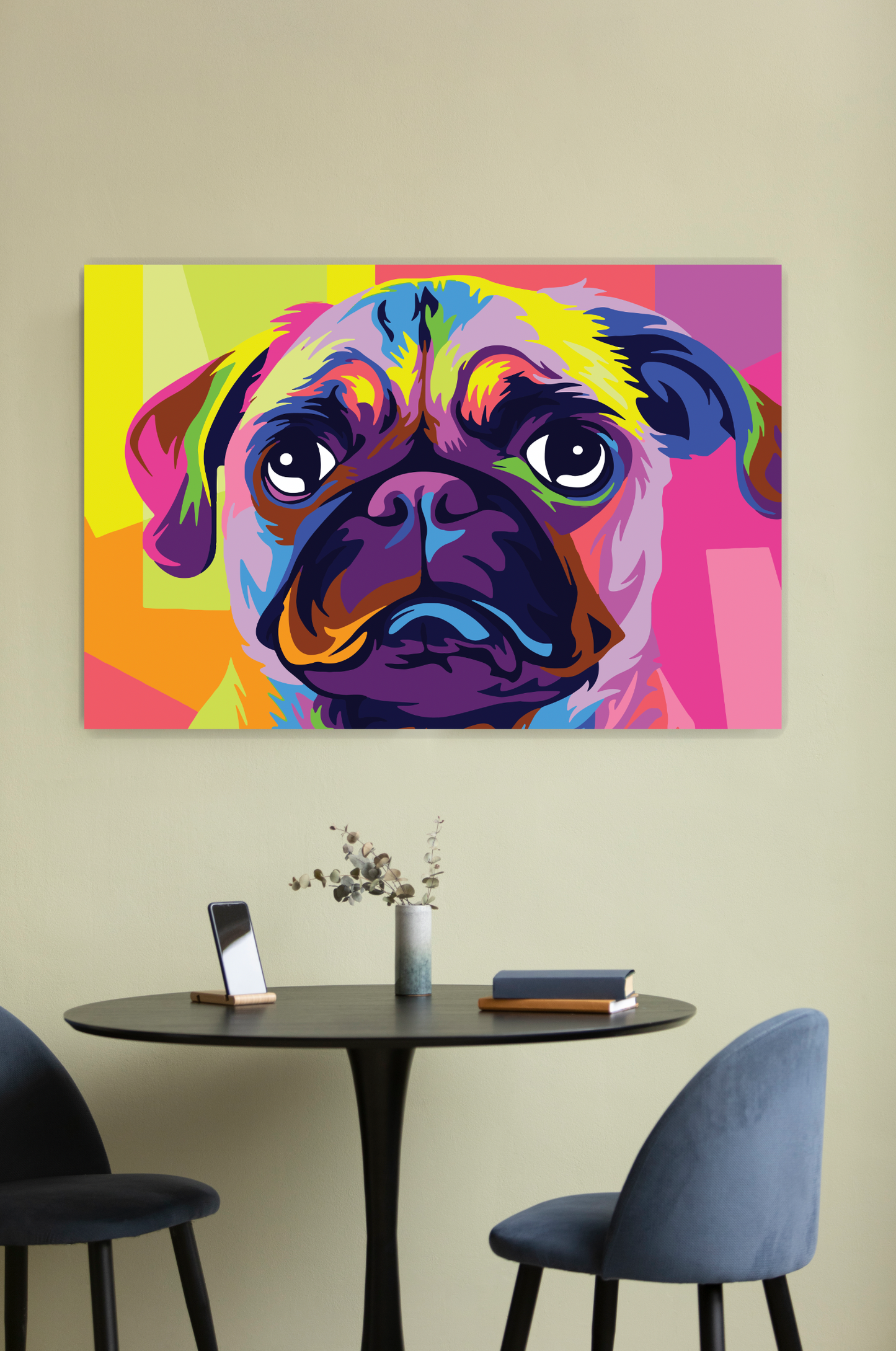 PUG Colorful Pop Art Pop Art Modern Wall Art