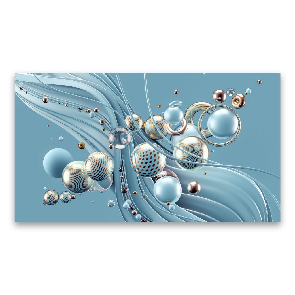 ODYSSEY Blue 3D Abstract Elements Modern Wall Art