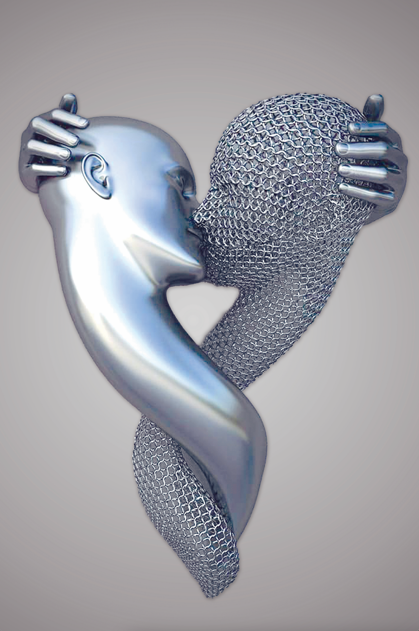 MAYA Silver Romantic Figures Modern Wall Art