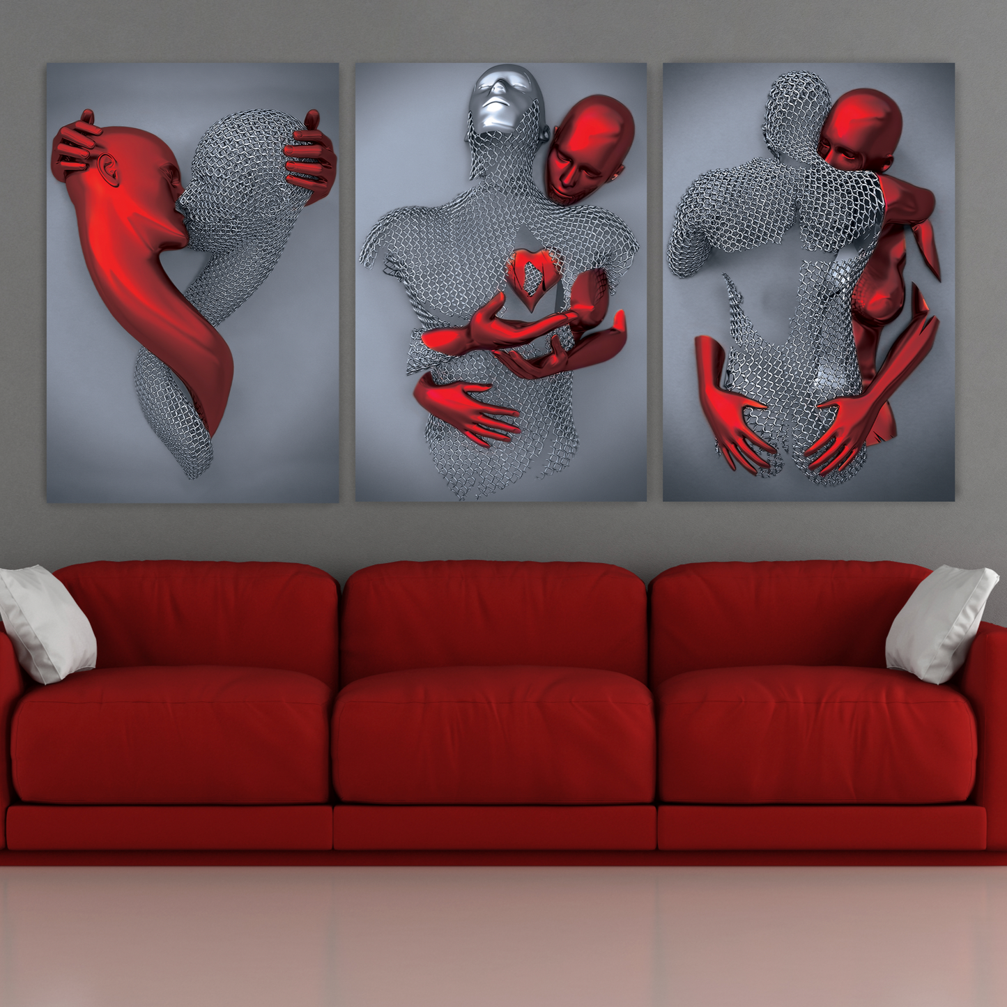 MAYA Ruby Romantic Figures Modern Wall Art