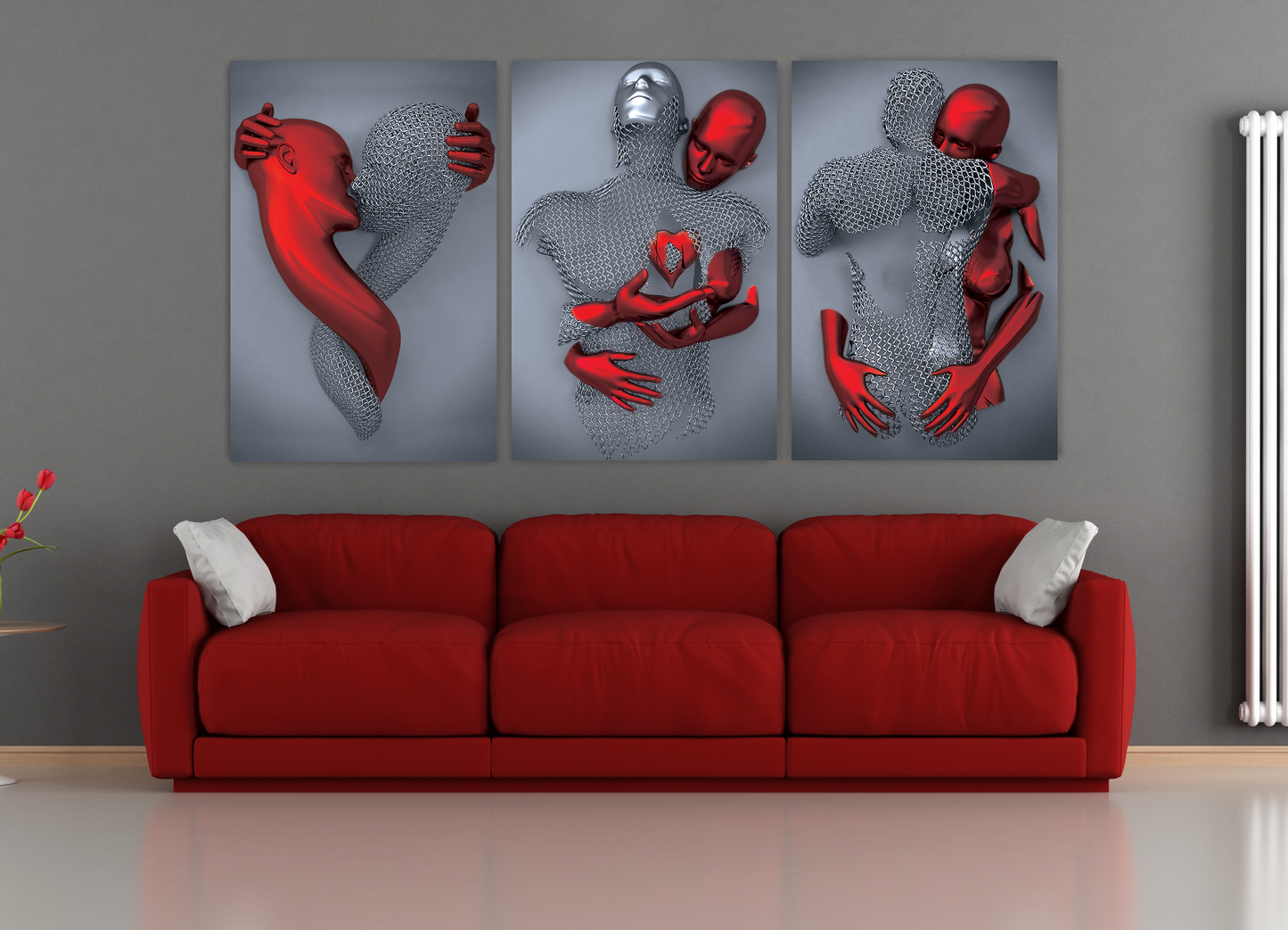 MAYA Ruby Romantic Figures Modern Wall Art