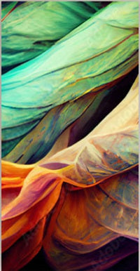 SWIRL Abstract Colorful Modern Wall Art