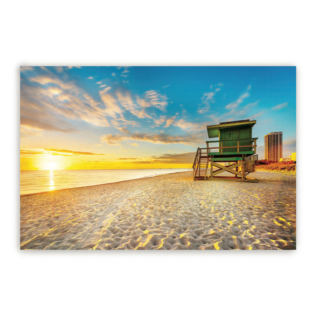 SOUTH BEACH Miami Sunrise Modern Wall Art