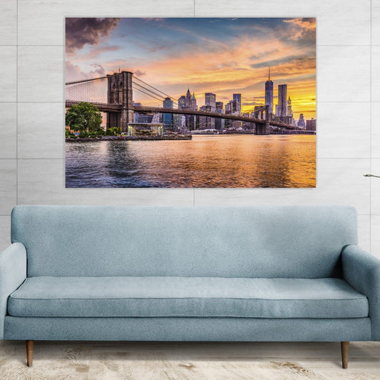 BROOKLYN  New York City Skyline Modern Wall Art