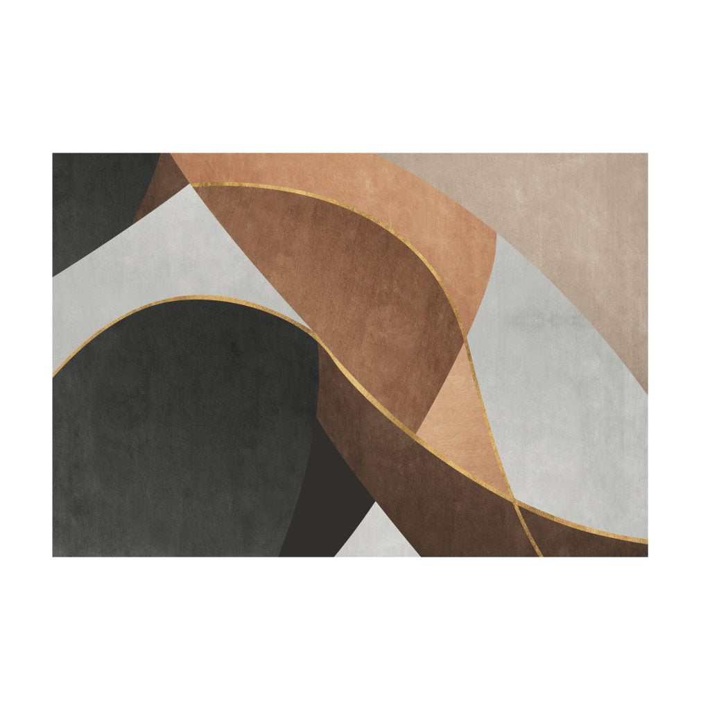 GILDED EARTH Abstract Geometrical Modern Wall Art