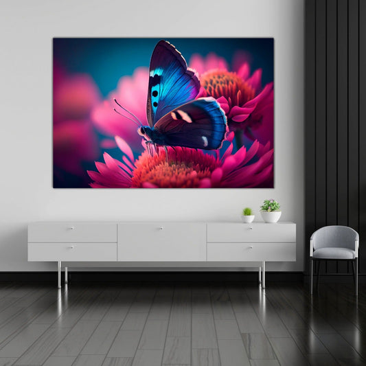 BLOSSOM Butterfly in the Garden Modern Wall Art