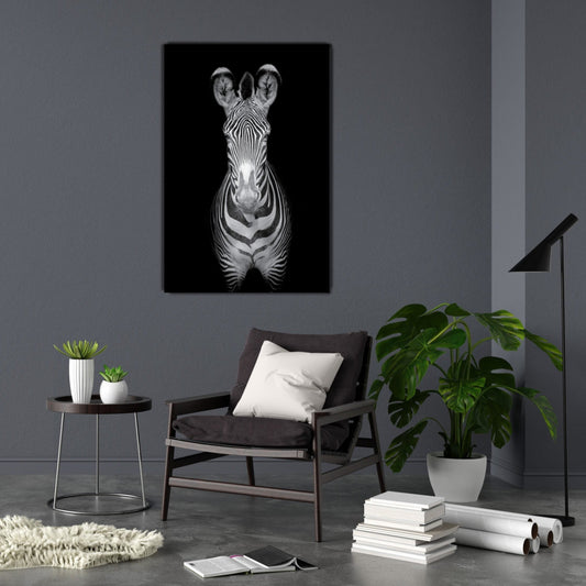 GREVY Zebra Mono Modern Wall Art