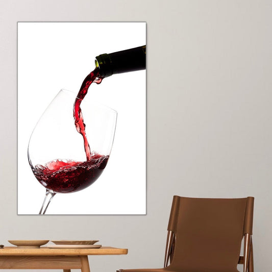 WREN Red Wine Pouring Wall Art Print