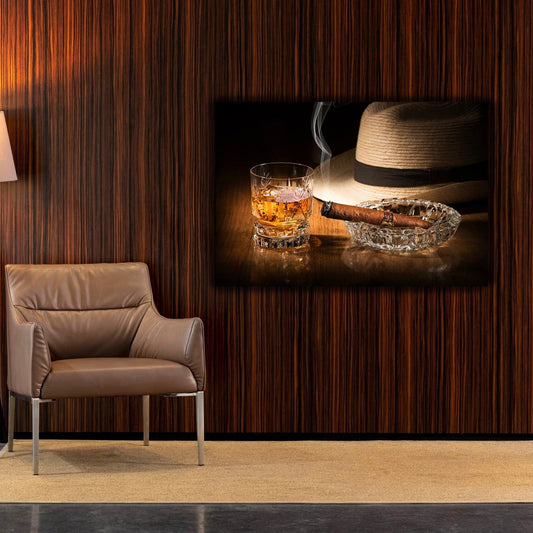 CUBAN Rum and Cigar Modern Wall Art