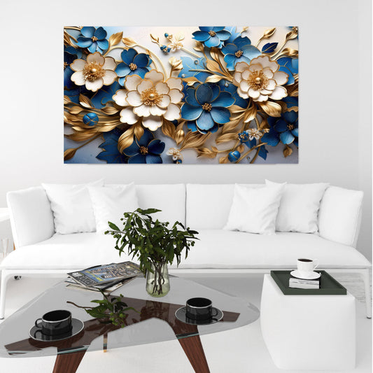 JASMINE Floral 3D Modern Wall Art