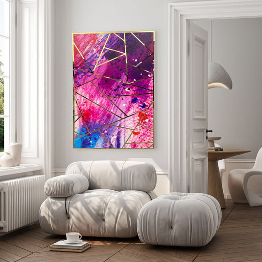 JUNO Gold Radiant Design Acrylic Mirror Prints