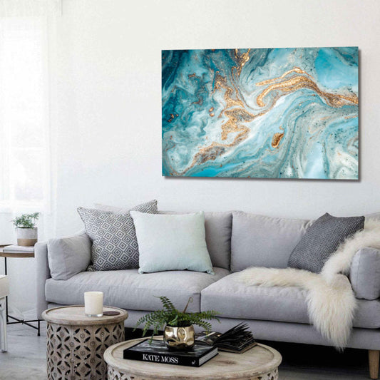 GALAXY Blue Milky Way Wall Art Print