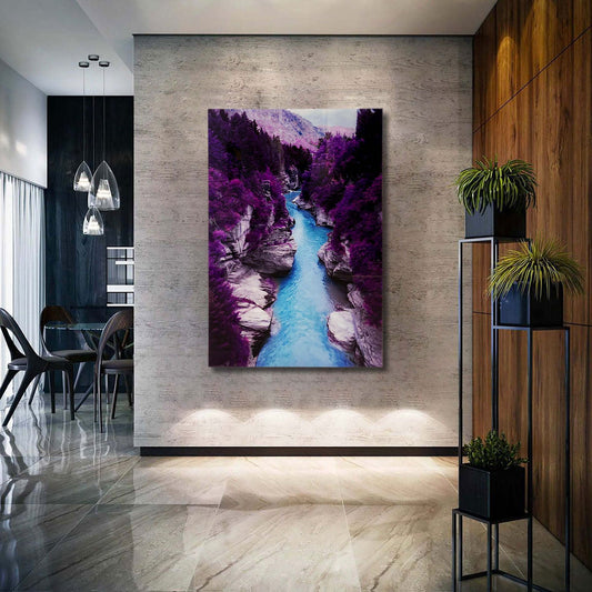 PURPLE Guadalupe River Wall Art Print