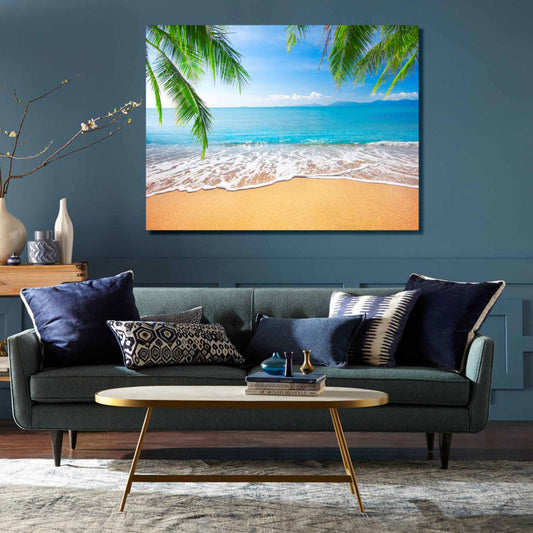 TROPICAL Seaside SerenityModern Wall Art